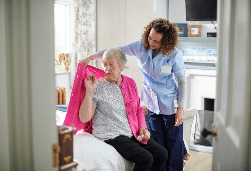 Occupational Therapist with patient