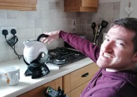 James Cawley with his Uccello Kettle