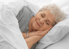 Elderly Woman Sleeping