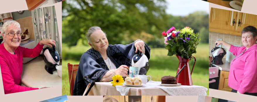 Elderly Women with the Uccello Kettle for Mother's day